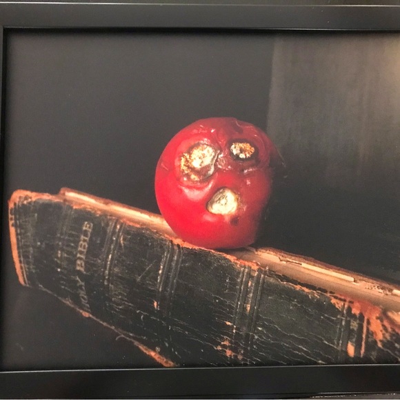 Framed Photograph titled: Zombie Tomato, by artist- guillermo diaz. Signed! - Picture 4 of 4